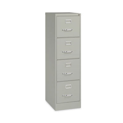 Alera® Four-Drawer Economy Vertical File, Letter-Size File Drawers, 15" x 22" x 52", Light Gray - Bloom Skins