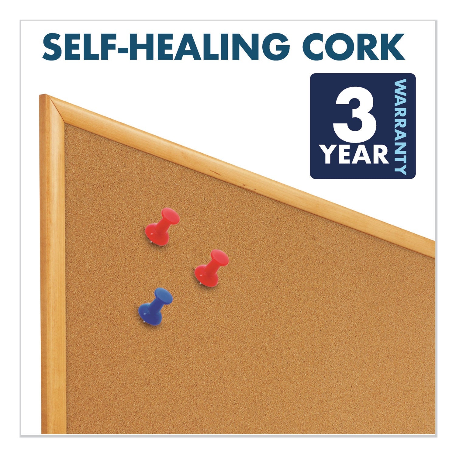 Quartet® Combination Board, 36" x 24", Brown/White Surface, Oak Finished Fiberboard (MDF) Frame