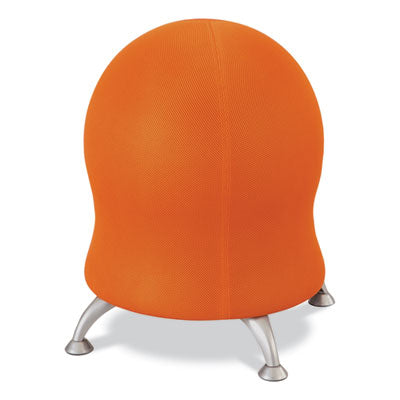 Safco® Zenergy Ball Chair, Backless, Supports Up to 250 lb, Orange Fabric