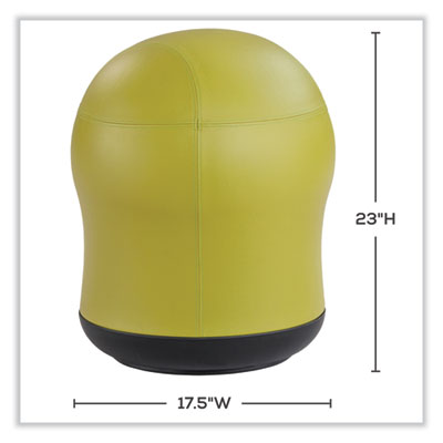 Safco® Zenergy Swivel Ball Chair, Backless, Supports Up to 250 lb, Green Seat Vinyl